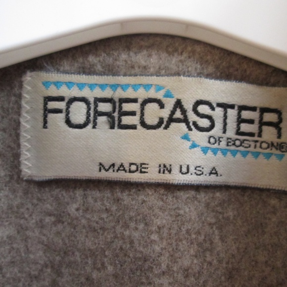 Vtg FORECASTER women's gray thigh length WOOL Jacket Sz 8 USA Made - Picture 4 of 16